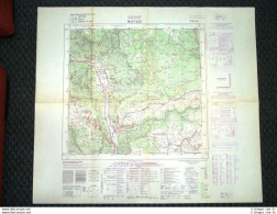 Grande Carta Topografica Rotzo O Rotz Vicenza Veneto Dettagliatissima IGM - Cartes Géographiques