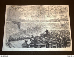 Parigi Nel 1869 Seduta Annuale Società Dell'Unione Commercio Cirque Napoléon - Avant 1900
