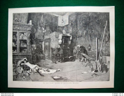 1885 - Le Due Tigri, Quadro Di Alessandro Rinaldi - Avant 1900