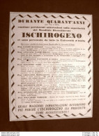 Pubblicità D'epoca Del 1936 Ischirogeno 40 Anni Onorato Battista Napoli - Sonstige & Ohne Zuordnung