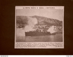 Nel Porto Di Monaco Nel 1914 WW1 Torpediniera Audace Marina Di Guerra Italiana - Other & Unclassified