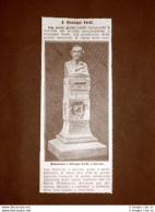 Ferrara Nel 1914 Monumento A Giuseppe Verdi Scultore Zilocchi Emilia Romagna - Other & Unclassified