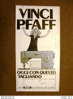 Macchina Da Cucire Pfaff 1221 E Amaro Petrus Pubblicità Vintage Anni '70 - Other & Unclassified
