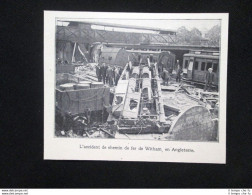 L'incidente Della Ferrovia Di Witham, In Inghilterra Stampa Del 1905 - Andere & Zonder Classificatie