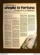 4a Estrazione A Premi De La Domenica Del Corriere Pubblicità Vintage Anni '70 - Other & Unclassified