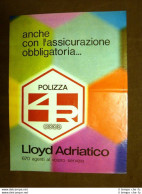 Compagnia D'assicurazione Lloyd Adriatico 670 Agenti Pubblicità Vintage Anni '70 - Otros & Sin Clasificación