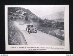 Concorso Turistico Di Montagna: Sulla Strada Di Pleintanais Stampa Del 1905 - Sonstige & Ohne Zuordnung