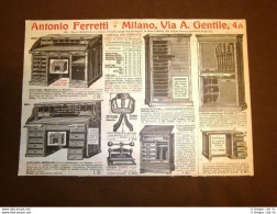Pubblicità Del 1918 Mobili Per Ufficio Antonio Ferretti Milano - Otros & Sin Clasificación