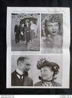 Lloyd Nelan, Maria Gambarelli, Sergio Tofano + Lido Di Venezia Stampa Del 1937 - Autres & Non Classés