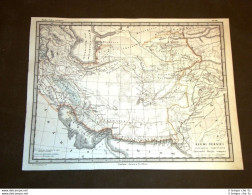 Carta Geografica O Mappa Menke Del 1865 Ancient Map Persia Alessandro Il Grande - Before 1900