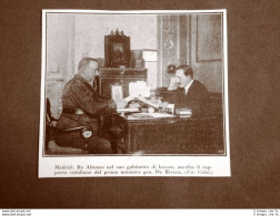 Madrid Nel 1924 Re Alfonso Con Il Generale De Rivera Spagna - Otros & Sin Clasificación