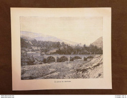 Il Ponte Modino Nel 1896 Capannella - Avant 1900