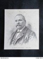 Il Politico Francese Ernest Boulanger Incisione Del 1894 - Before 1900