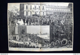 I Funerali Di Agostino Bertani, Morto Il 10 Aprile 1886, In Milano - Voor 1900