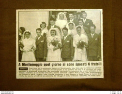 Montemoggio Nel 1958 Matrimonio Dei 6 Fratelli Costa Genova - Other & Unclassified