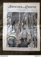 La Domenica Del Corriere 17 Dicembre 1905 Torre Eiffel Gen. Oudard Nave Tedesca - Other & Unclassified