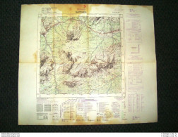 Grande Carta Topografica Sappada O Bladen Belluno Veneto Dettagliatissima I.G.M. - Geographical Maps