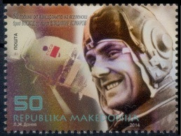 Macedonia 2014 Vladimir Komarov Astronaut Space SSSR Russia, MNH - Russia & URSS