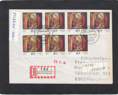 EINGESCHRIEBENER BRIEF AUS HOMBURG,SAAR, MIT 7 B.MARKEN " WEINACHTEN 1979 ",NACH MÜNCHEN. - Covers & Documents