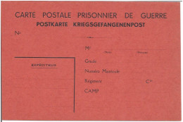 CP Pour Envoi à Un Prisonnier De Guerre (Neuve) - Briefe U. Dokumente