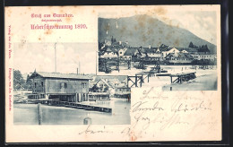 AK Gmunden /Salzkammergut, Ort Bei Hochwasser 1899  - Sonstige & Ohne Zuordnung