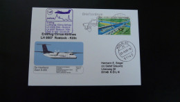 Premier Vol First Flight Rostock Koln DHC8 Cirrus Airlines Lufthansa 2005 - First Flight Covers