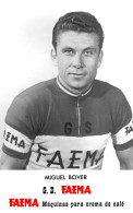 PHOTO CYCLISME REENFORCE GRAND QUALITÉ ( NO CARTE ), MIGUEL BOVER TEAM FAEMA 1958 - Cyclisme