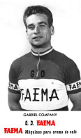 PHOTO CYCLISME REENFORCE GRAND QUALITÉ ( NO CARTE ), GABRIEL COMPANY TEAM FAEMA 1958 - Cyclisme