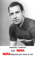PHOTO CYCLISME REENFORCE GRAND QUALITÉ ( NO CARTE ), MARIANO CORRALES TEAM FAEMA 1958 - Ciclismo