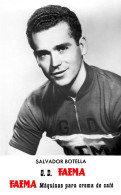 PHOTO CYCLISME REENFORCE GRAND QUALITÉ ( NO CARTE ), SALVADOR BOTELLA TEAM FAEMA 1958 - Ciclismo