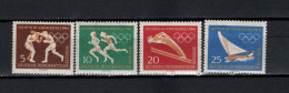 DDR 1960 Olympic Games Rome / Squaw Valley, Boxing, Athletics, Sailing Etc. Set Of 4 MNH - Ete 1960: Rome