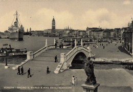 ITALIE - Venezia - Vue Sur Le Basin De St Marc Et Rive Schiavoni - Pont - Bateaux - Animé - Carte Postale Ancienne - Venezia (Venedig)