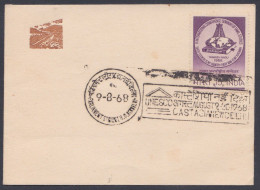 Inde India 1968 Special Cover UNESCO, Castasia, Conference Of Ministers, Science Technology, Economy, Pictorial Postmark - Brieven En Documenten