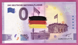 0-Euro XEMZ 13 2020 Color Farbdruck DIE DEUTSCHE NATIONALFLAGGE - SERIE DEUTSCHE EINHEIT - Essais Privés / Non-officiels