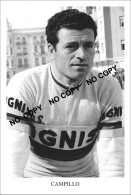PHOTO CYCLISME REENFORCE GRAND QUALITÉ ( NO CARTE ), JUAN CAMPILLO TEAM IGNIS 1958 - Ciclismo