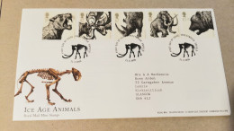 UK Great Britain 2006 Ice Age Prehistoric Animals Addressed FDC - Unclassified