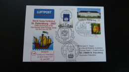 Vol Special Flight Frankfurt To St-Petersburg World Stamp Exhibition Lufthansa 2007 - Covers & Documents
