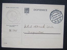 BRIEF Otrokovice - Napajedla 1934 Matriční  // P6006 - Brieven En Documenten