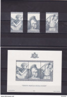SAINT MARIN 1981 VIRGILE Yvert 1030-1032 + BF 11, Michel 1230-1232 + Bl 8 NEUF** MNH Cote Yv 14 Euros - Unused Stamps