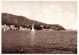 ITALIE - Rapallo - Panorama - Vue Sur La Mer - Bateau - Une Partie De La Ville Au Loin - Carte Postale Ancienne - Genova (Genoa)