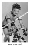 PHOTO CYCLISME REENFORCE GRAND QUALITÉ ( NO CARTE ), NADIA GERMONPRE 1958 - Ciclismo