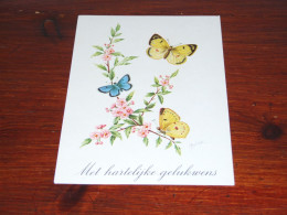 76542- VLINDERS / BUTTERFLIES / PAPILLONS / SCHMETTERLINGE / FARFALLAS / MARIPOSAS / UNUSED CARD - Butterflies