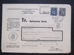 BRIEF Bratislava V Místě Služební 1948 Slovensko  // P6041 - Cartas & Documentos
