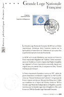 " GRANDE LOGE NATIONALE FRANCAISE " Sur Notice Officielle 1er Jour De 2006. N° YT 3993. Parfait état. FDC à Saisir !!! - Freimaurerei