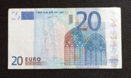 Billet 20 Euro Allemagne Duisenberg - 20 Euro