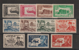 Fezzan Série 43-53 11 Val. ** MNH - Unused Stamps
