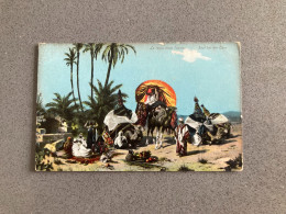 Le Repos Dans L'oasis Rast Bei Der Oase Carte Postale Postcard - Sonstige & Ohne Zuordnung