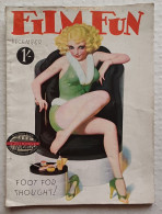 C1  FILM FUN UK 12 1935 ENOCH BOLLES COVER Format Bedsheet Pulp CURIOSA Cinema - Magazines