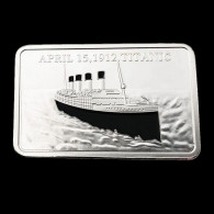 Lingot NEUF Plaqué Argent - RMS Titanic White Star Line - Other & Unclassified