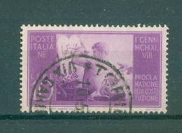 ITALIE - N°516 Oblitéré - Proclamation De La Constitution. - 1946-60: Afgestempeld